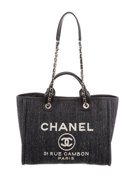 chanel deauville pelle|Chanel deauville tote for sale.